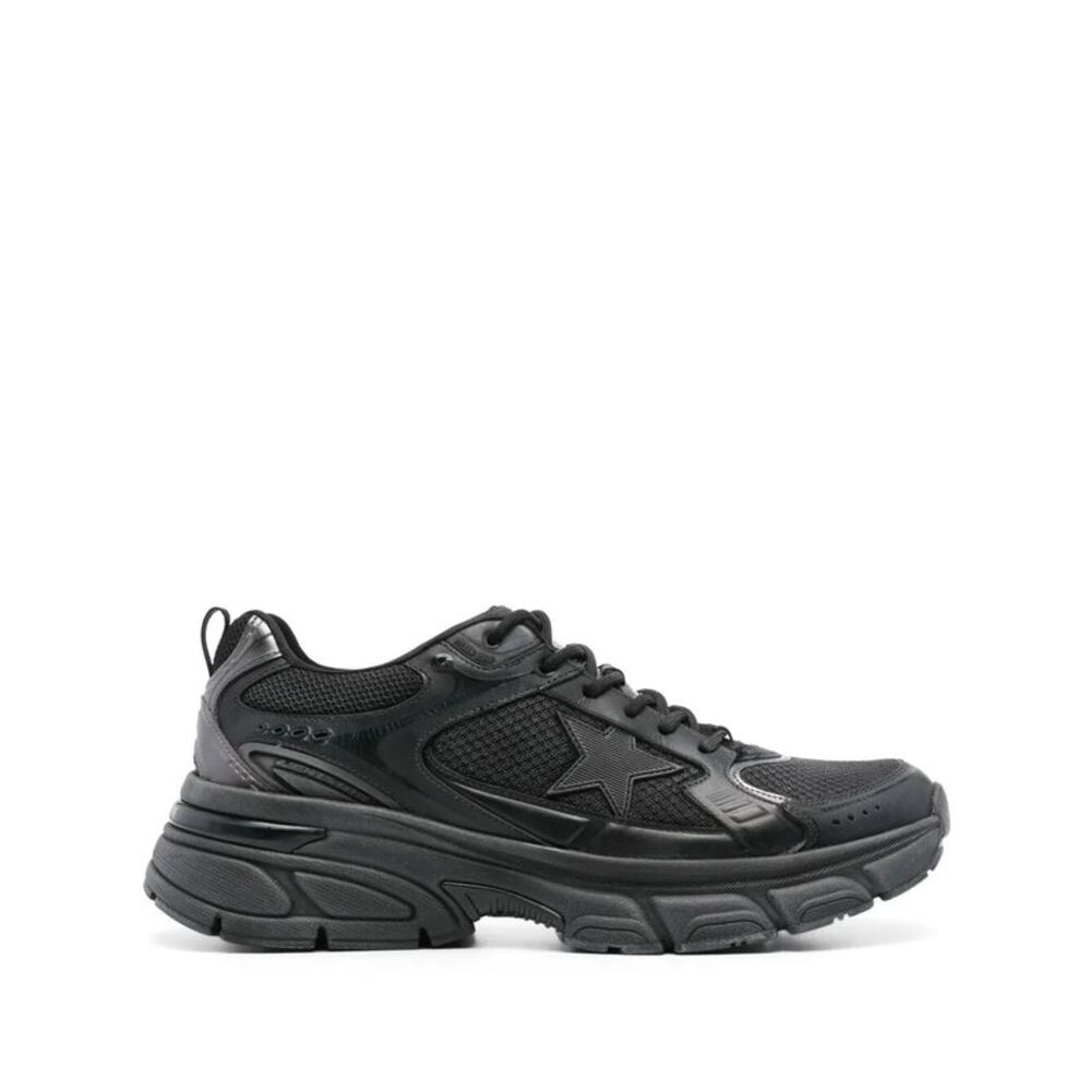 Golden Goose Men Leather And Mesh Lightstar Sneakers